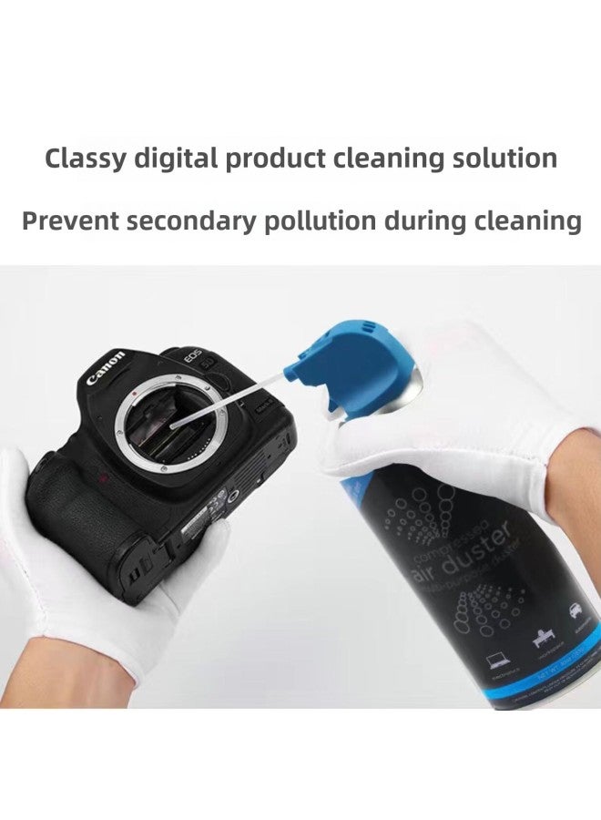 134A Dust Removal Tank 400ml Precision Instrument Cleaning Non-combustible Compressed Cleaning Air Tank Air Dust Removal Air Tank-Color:Dark Blue  - Image 2
