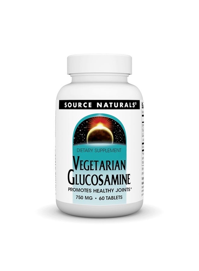 Source Naturals Vegetarian Glucosamine, Promotes Healthy Joints*, 750 mg - 60 Tablets  - Image 1