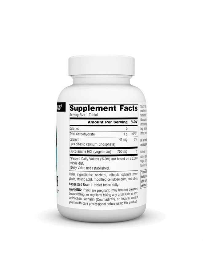 Source Naturals Vegetarian Glucosamine, Promotes Healthy Joints*, 750 mg - 60 Tablets  - Image 2