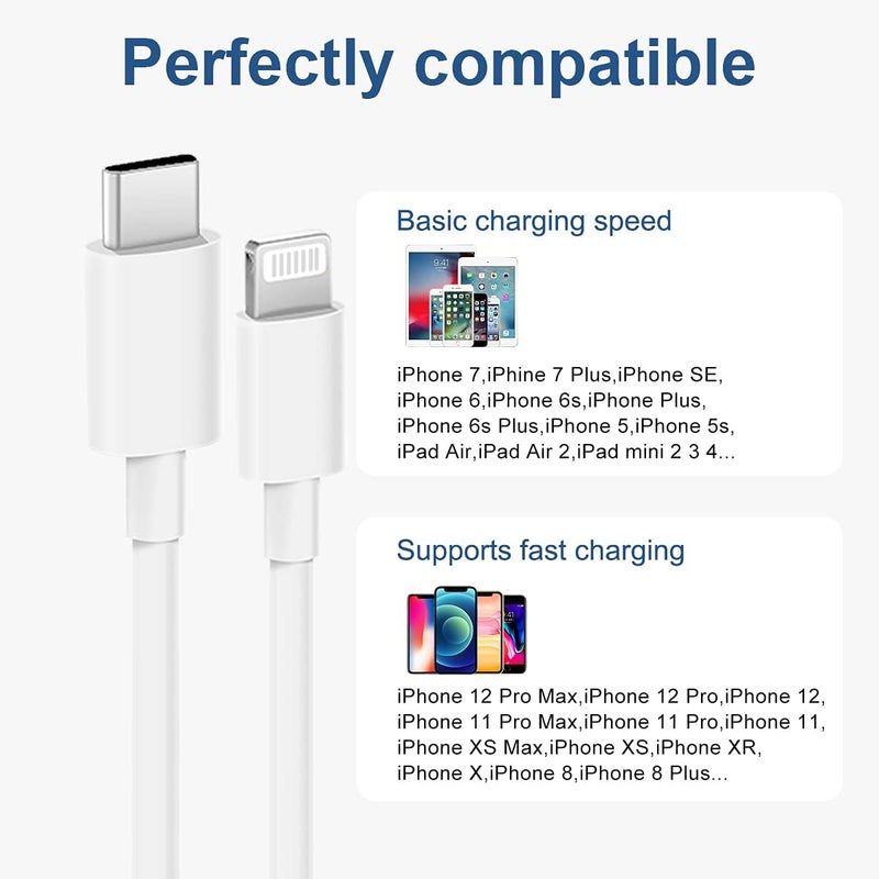 كابل شحن سريع من متوافق مع iPhone 13/13 Pro - Image 3