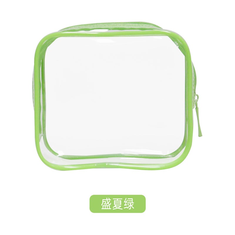 New cosmetic bag high-looking storage bag special large capacity waterproof travel storage bag transparent wash bag portable Summer Green