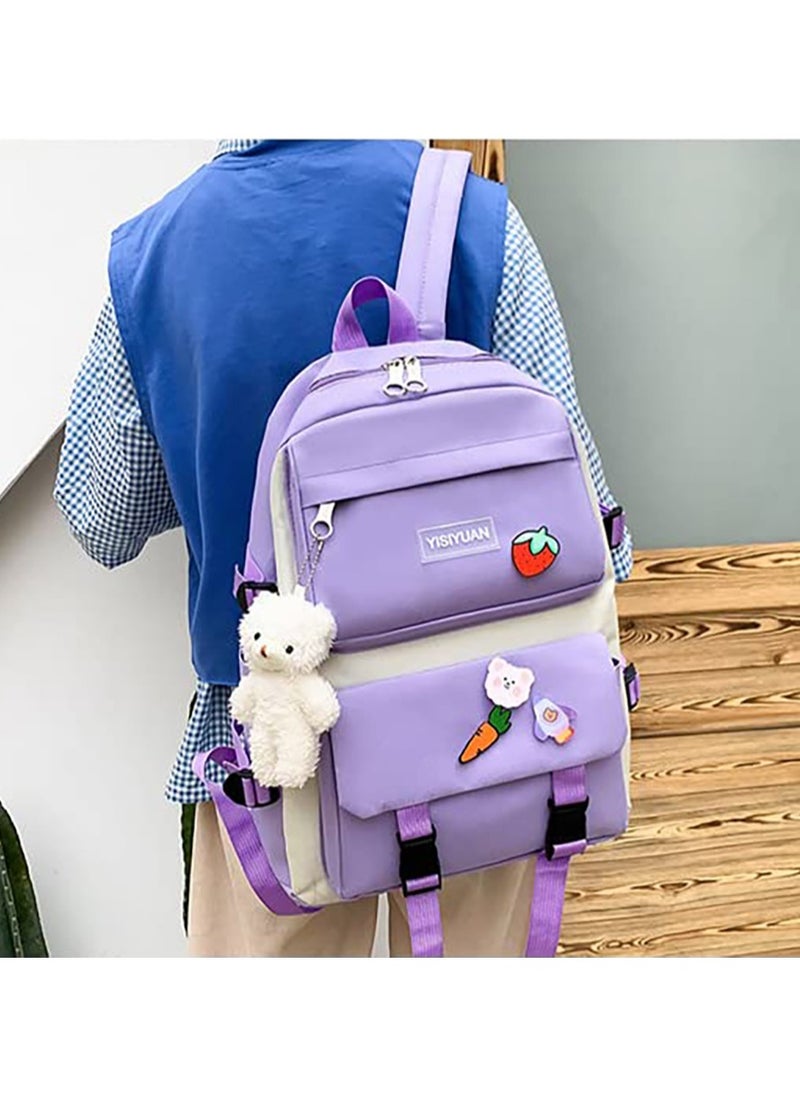 VUCATIN - Kids Backpack set of 5 Toddler Backpack with Tote Bag Pencil Case Handbag Coin Purse School & Travel Backpack for Kids and Adults Shoulder Bags - Image 1