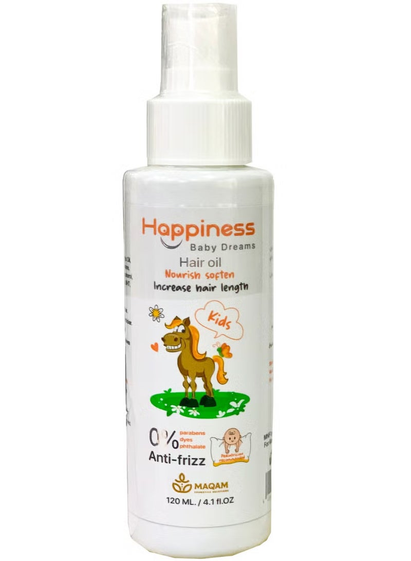 Happiness Baby Hair Oil With Natural Oils120Ml