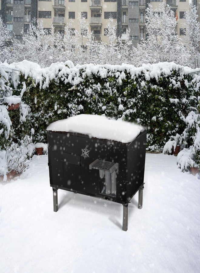 غطاء بيت القطط البرية من سوديوي (غطاء فقط) غطاء بيت القطط الخارجي لفصل الشتاء، غطاء بيت القطط البرية (غطاء فقط) 37 × 23.5 × 20 بوصة - Image 4