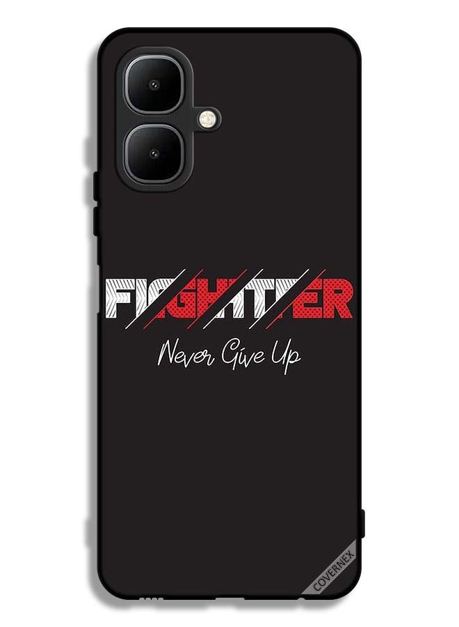 Covernex Infinix Smart 10 Protective Case Cover Fighter Never Give Up