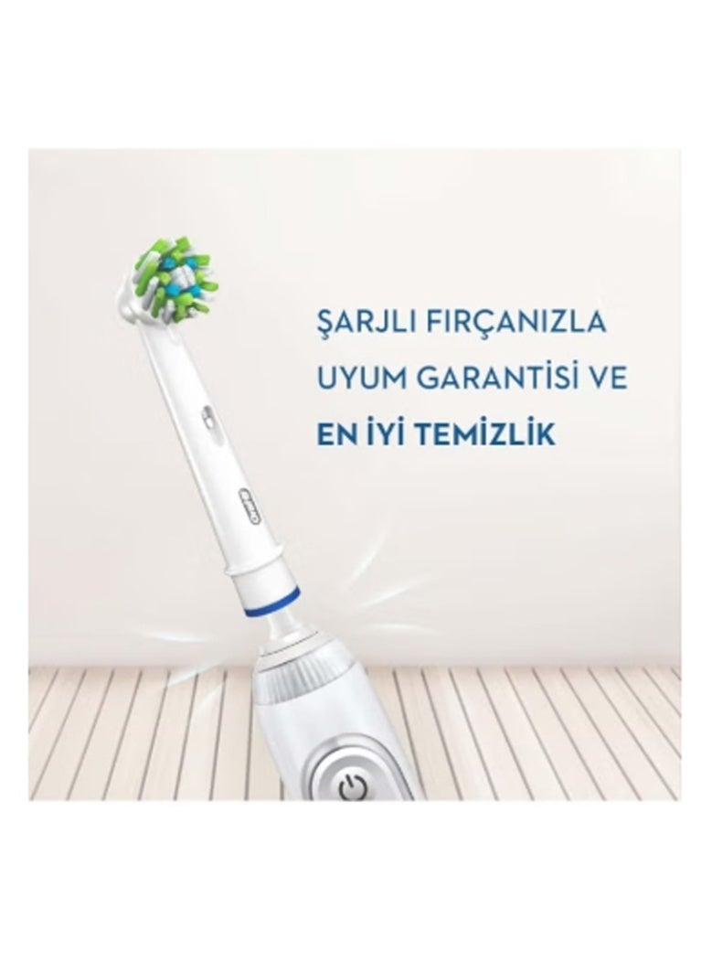 أورال بي رأس فرشاة أسنان كهربائية Oral-B Pro Sensitive Clean، على شكل حرف X وشعيرات ناعمة للغاية لتنظيف لطيف وإزالة البلاك، عبوة من 8 رؤوس فرشاة أسنان، أبيض (قد يختلف التغليف) - Image 5