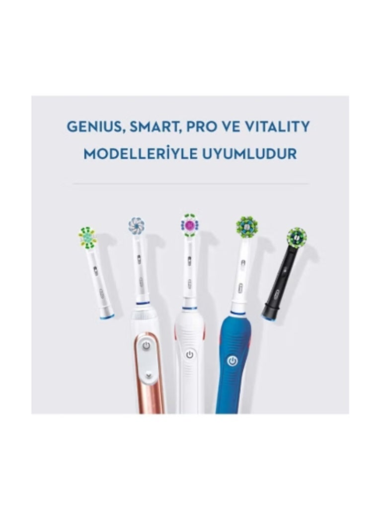 أورال بي رأس فرشاة أسنان كهربائية Oral-B Pro Sensitive Clean، على شكل حرف X وشعيرات ناعمة للغاية لتنظيف لطيف وإزالة البلاك، عبوة من 8 رؤوس فرشاة أسنان، أبيض (قد يختلف التغليف) - Image 3