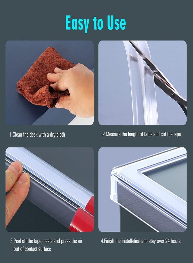 Trifecta Baby Proofing, Edge Protector Silicone, Soft Corner Protectors for Kids, Pre-Tape Adhesive Edge Guard for Kids Safety, Child Drawer Furniture Cabinet Bumper (20mmx20mm - 2 Meter) - Image 2