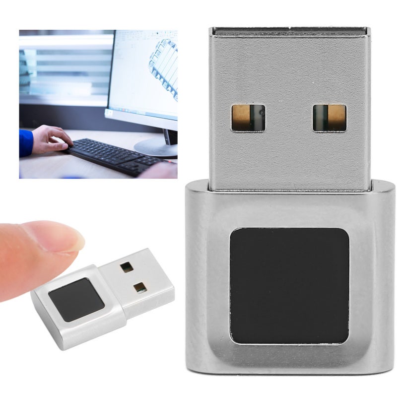 قارئ بصمات USB بزاوية 360 درجة للمس السريع عالي الحساسية قارئ بصمات Hello لأجهزة الكمبيوتر المحمولة التي تعمل بنظام ويندوز - Image 4