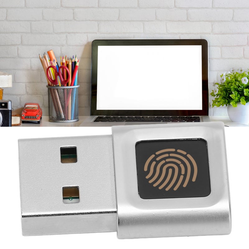 قارئ بصمات USB بزاوية 360 درجة للمس السريع عالي الحساسية قارئ بصمات Hello لأجهزة الكمبيوتر المحمولة التي تعمل بنظام ويندوز - Image 1