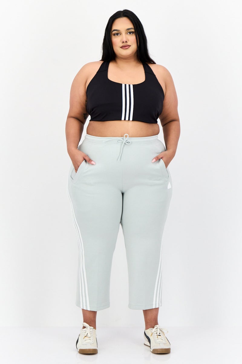 Adidas Women Sportswear Fit Outdoor Track Pants, Light Grey - Image 2