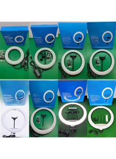 General Live Light Fill Light 10 Inch 12 Inch 13 Inch 14 Inch 18 Inch 22 Inch Three-color Ring Light Selfie Beauty Light-Specifications:22 Inch Knob (conventional Three Colors)  - Image 3