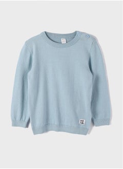 LC WAIKIKI Crew Neck Long Sleeved Baby Boy Sweater  - Image 1
