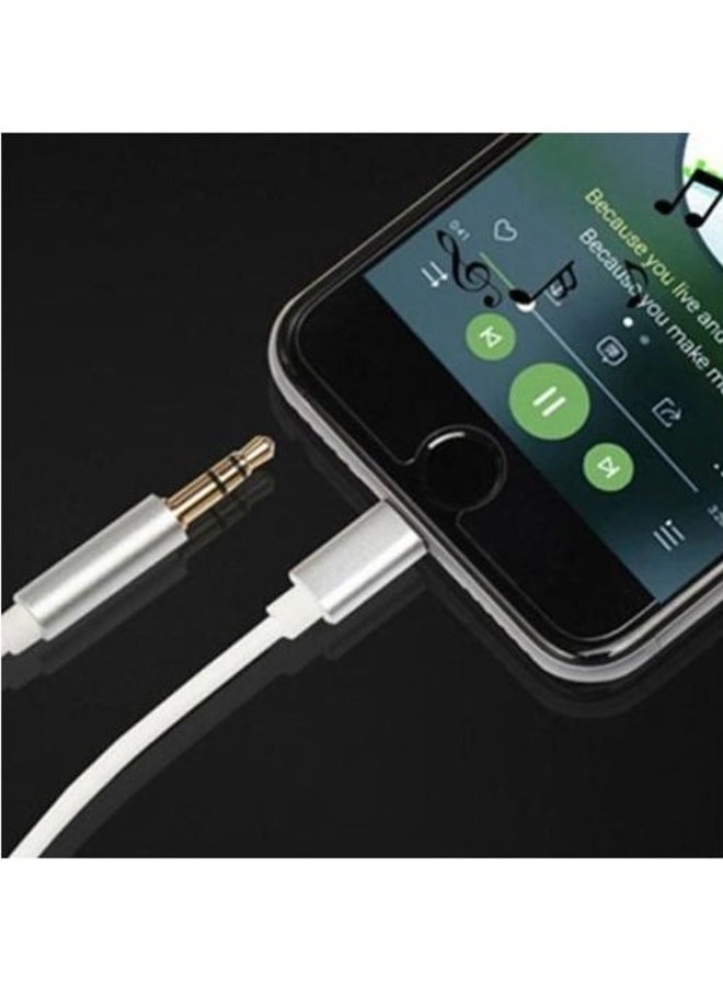 Generic - Lightning to 3.5mm OTG Male Aux Audio Connector Adapter for Headphones and Earphones - Image 1