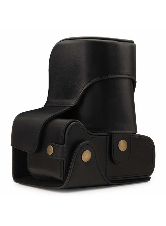 MegaGear MG1607 Ever Ready Leather Camera Case Compatible with Canon EOS 2000D (18-55mm) - Black - Image 3