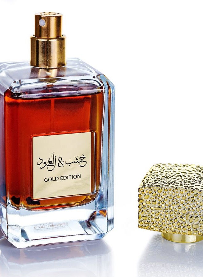 ARABIYAT Khashab & Oud Eau de Parfum – 100ml Arabic Spray for Men and Women, Luxury Gold Edition - Image 2