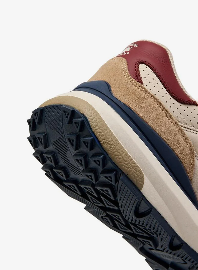 Duchini BEIGE Men Logo Print Lace-Up Ankle Sneakers for Men | Best Price UAE