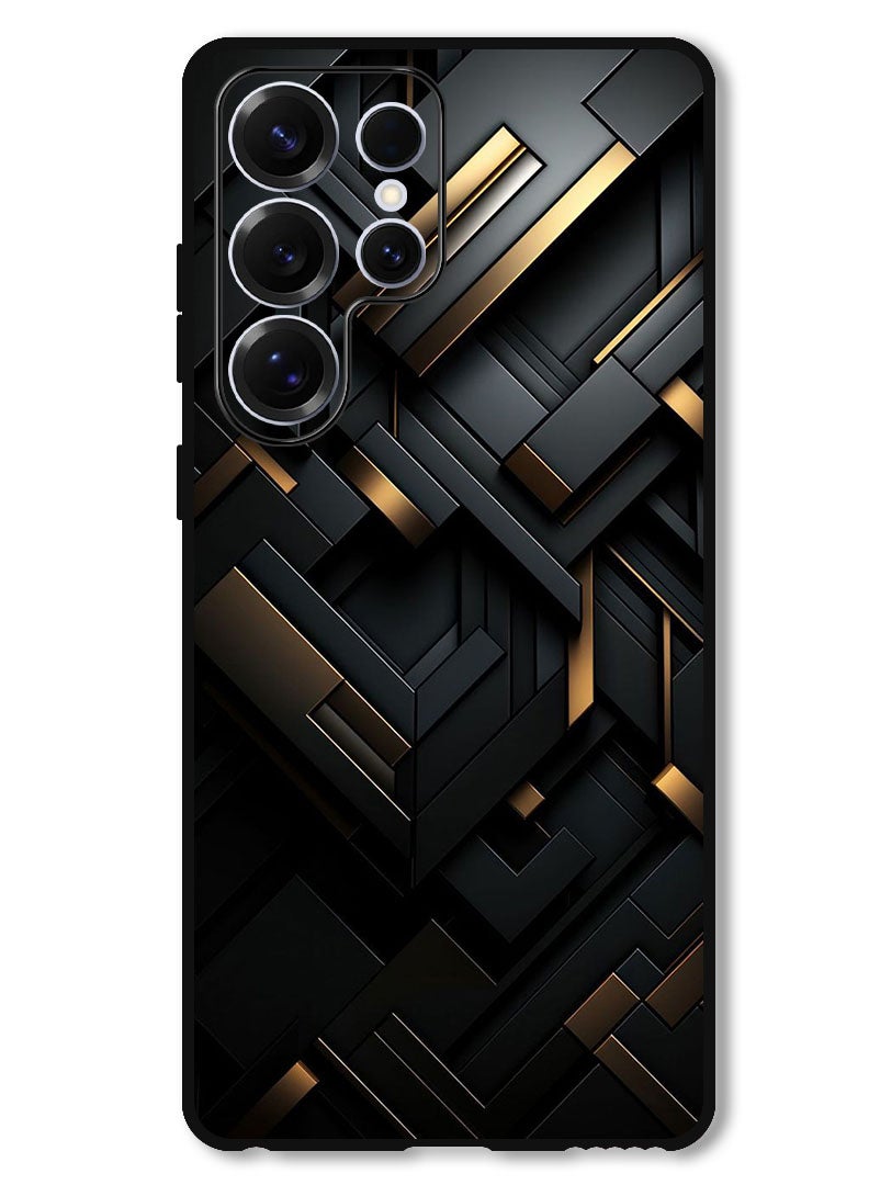 Theodor Protective Case Anti Scratch Shock Proof Bumper Cover For Samsung Galaxy S25 Ultra Black Dourado  - Image 1