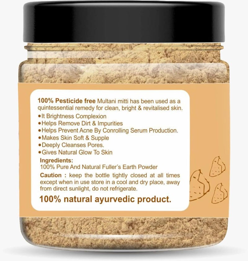Generic Multani Mitti Face Pack Natural Cleansing Brightening for AcneFree Skin Pure ChemicalFree  - Image 3