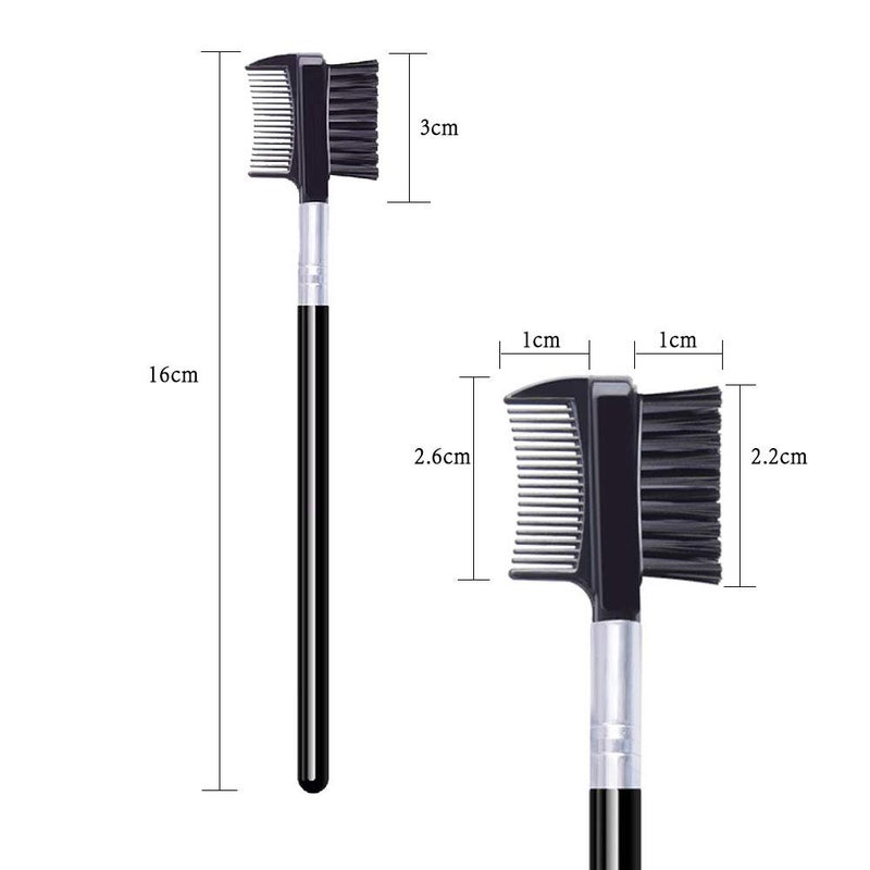 LOOKSEVEN Eyelash Comb and Eyebrow brush, Eyelash Brush Comb Set (1PCS) - Image 3