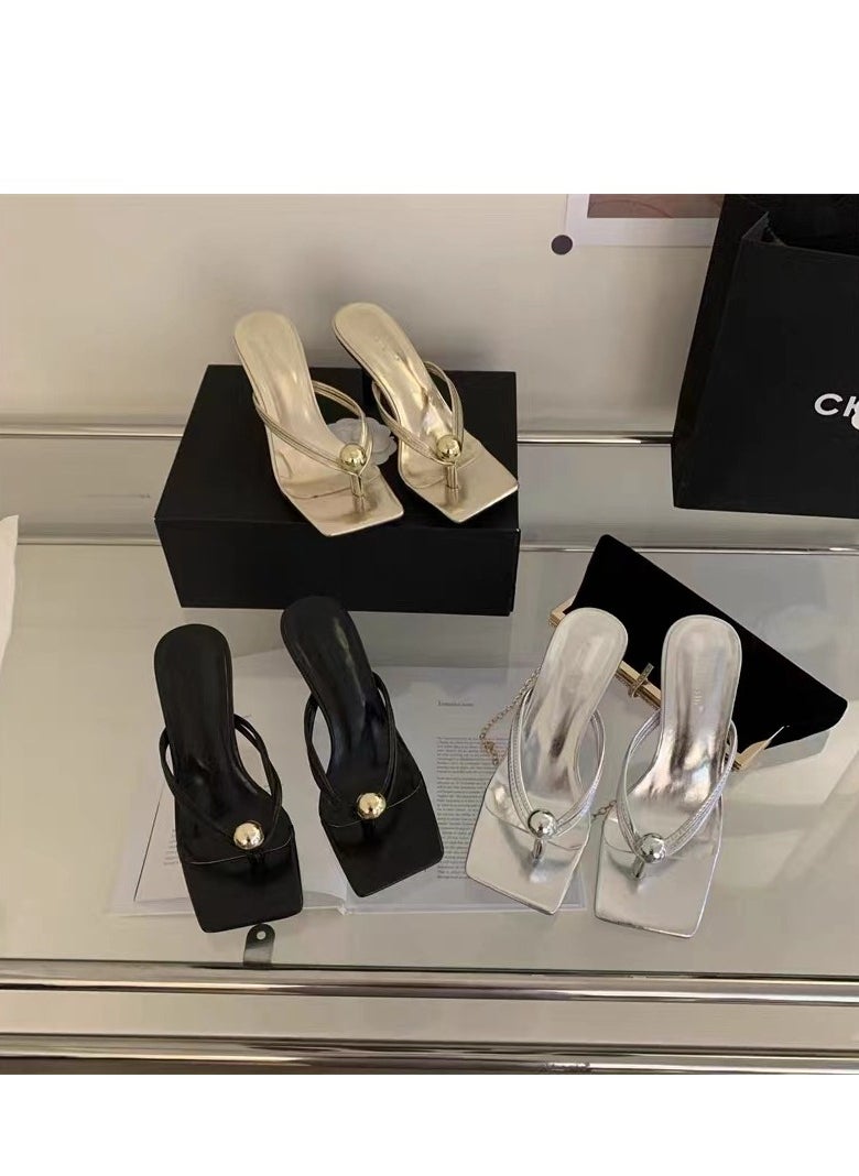 Generic - Women's Toe Clipped Square Toe Sandals - Image 1