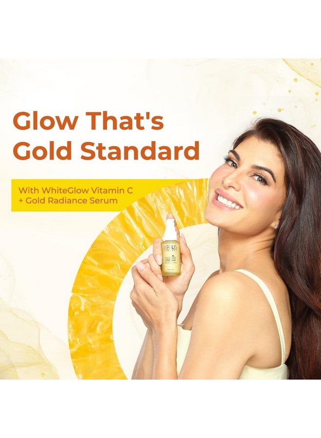 LOTUS HERBALS Whiteglow Vitamin C And Gold Radiance Face Serum | Reduces Dark Spots | Enriched With Vitamin C & Gold | | 100X More Vitamin C | Smoothens Skin | Boosts Radiance | Paraben-Free | 30Ml  - Image 2