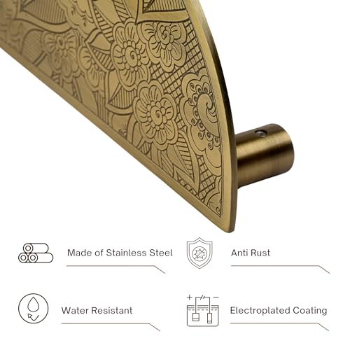 WODIX 8 Inch Door Handle for Main Door, Wooden & Glass Door Handle, Suitable of Home/Office/Hotels (Brass Antique, 2 Pcs) - Image 4