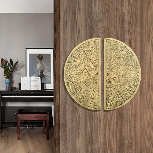 WODIX 8 Inch Door Handle for Main Door, Wooden & Glass Door Handle, Suitable of Home/Office/Hotels (Brass Antique, 2 Pcs) - Image 3