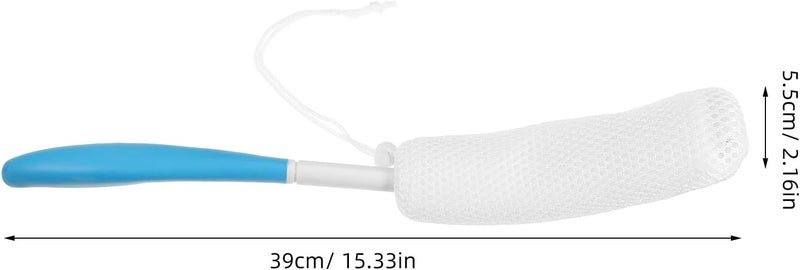 KICHOUSE Long Handle Bath Brush Back Scrubber Body Brush Exfoliator Gentle Cleaning for Men and Women Shower Accessories for Deep Skin Cleansing - Image 2