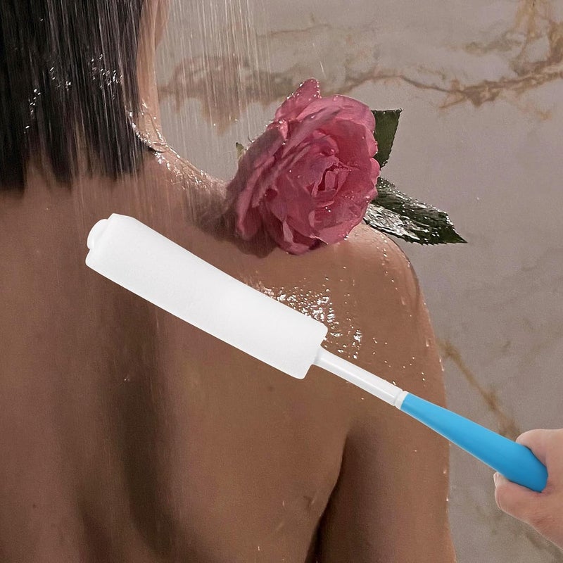 KICHOUSE Long Handle Bath Brush Back Scrubber Body Brush Exfoliator Gentle Cleaning for Men and Women Shower Accessories for Deep Skin Cleansing - Image 4