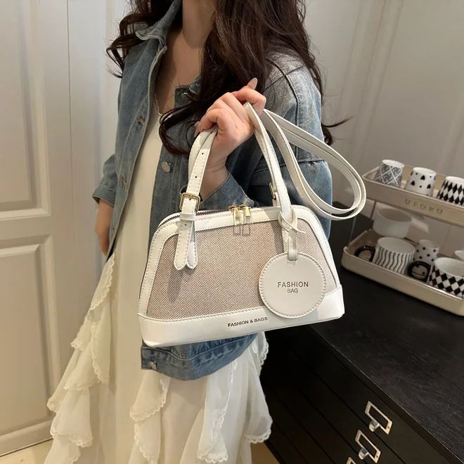 Styli White Shoulder Bag with Adjustable Strap