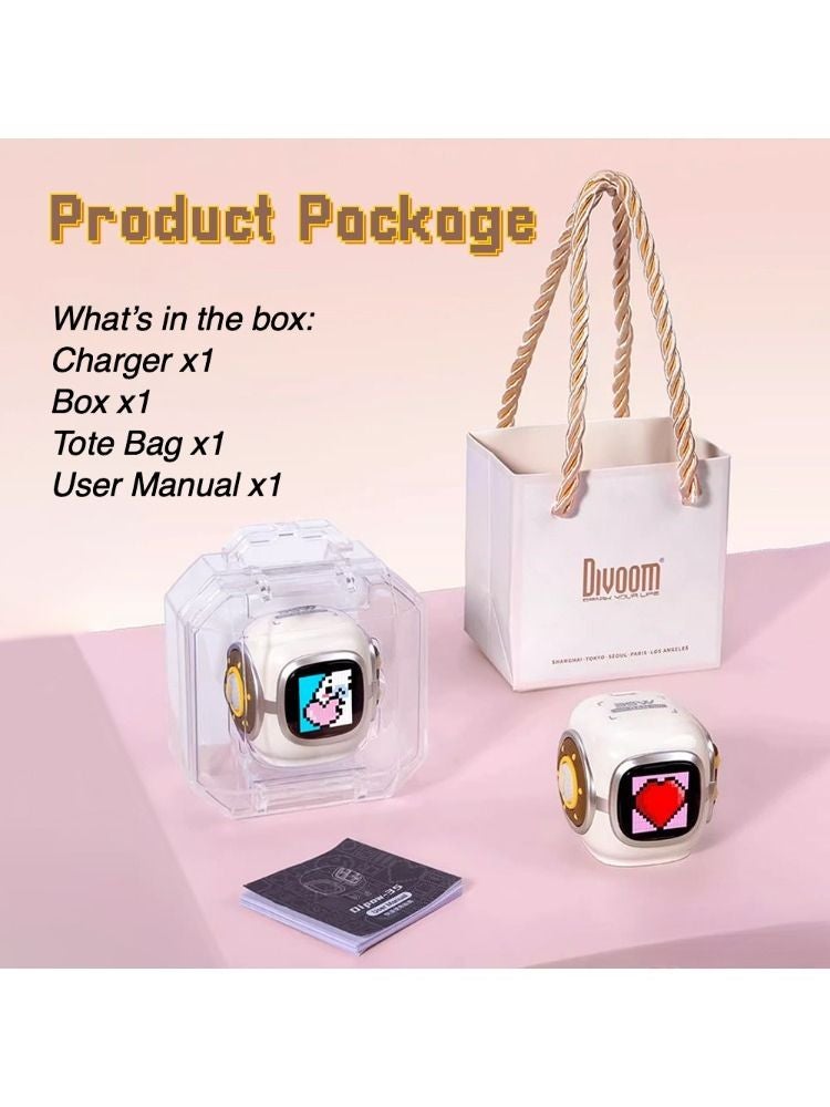 Divoom Dipow-35 GaN Pixel Fast Charger, 35W High-Speed Wall Charger, Cloud Pink - Image 2