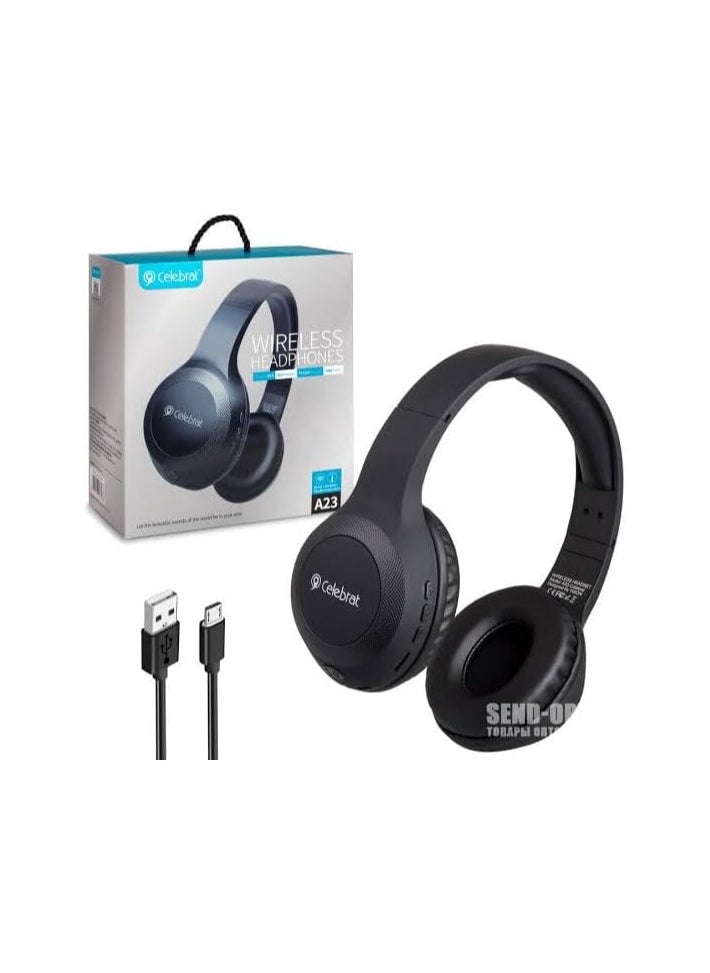 Celebrat A23 HEADPHONES AUX Playback TF Card Playback 148 Weight Black  - Image 2