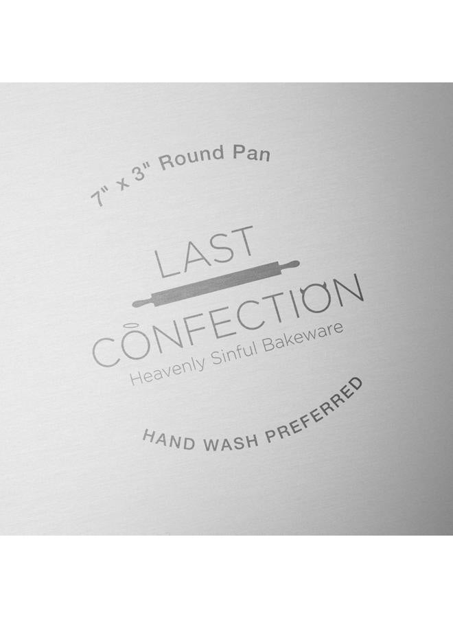 Last Confection صينية كعكة دائرية من الألمنيوم 7" x 3" - أدوات خبز احترافية - Image 5
