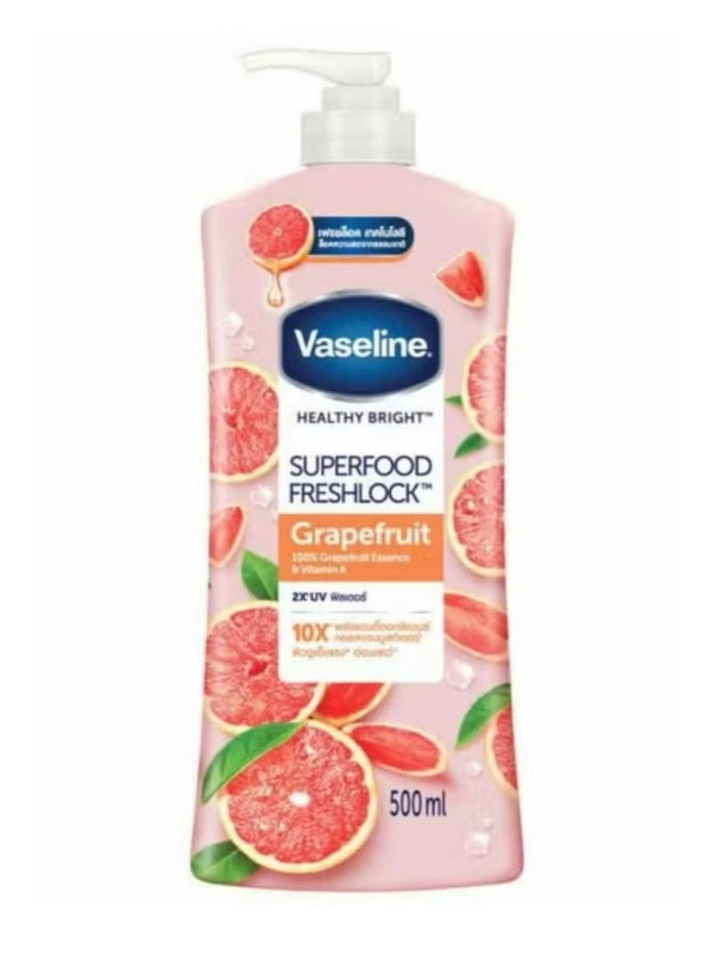 Vaseline Super Food Freshlock Grape Fruit Lotion 500 ml