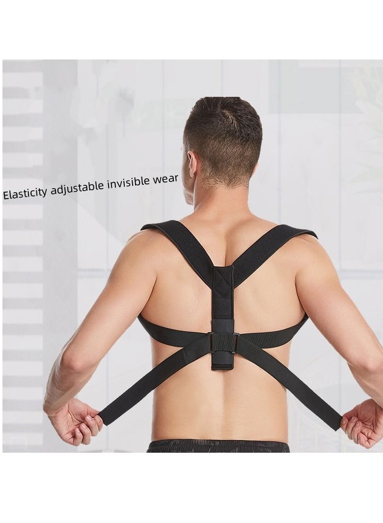 M MIAOYAN M MIAOYAN back clavicle belt breathable and adjustable men and women to correct sitting posture correction belt back and shoulder pads - Image 4