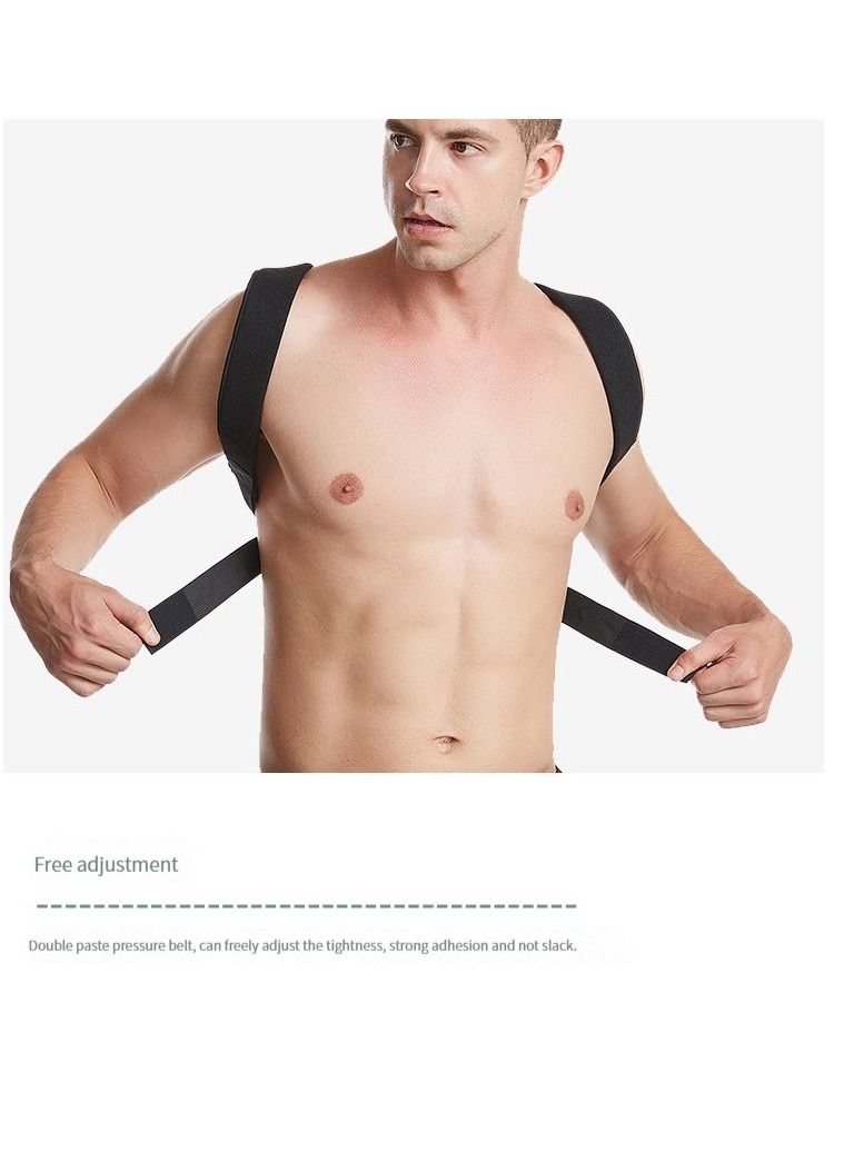 M MIAOYAN M MIAOYAN back clavicle belt breathable and adjustable men and women to correct sitting posture correction belt back and shoulder pads - Image 3