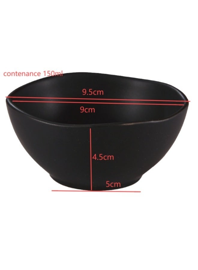 Black Premium Porcelain Mini Round Bowl