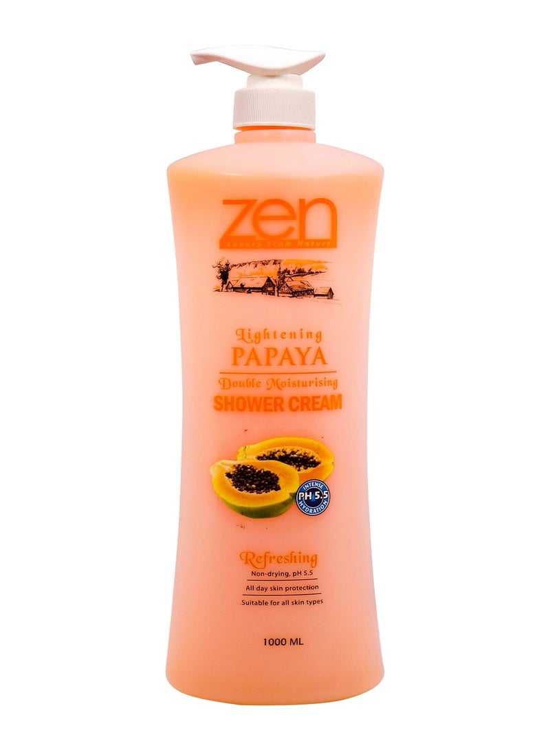 Zen كريم استحمام لتفتيح البشرة بابايا 1 لتر