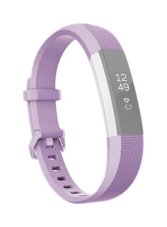 NIBEMINENT Silicone Replacement Strap Band For Fitbit Alta Smart Watch Light Purple - Image 1