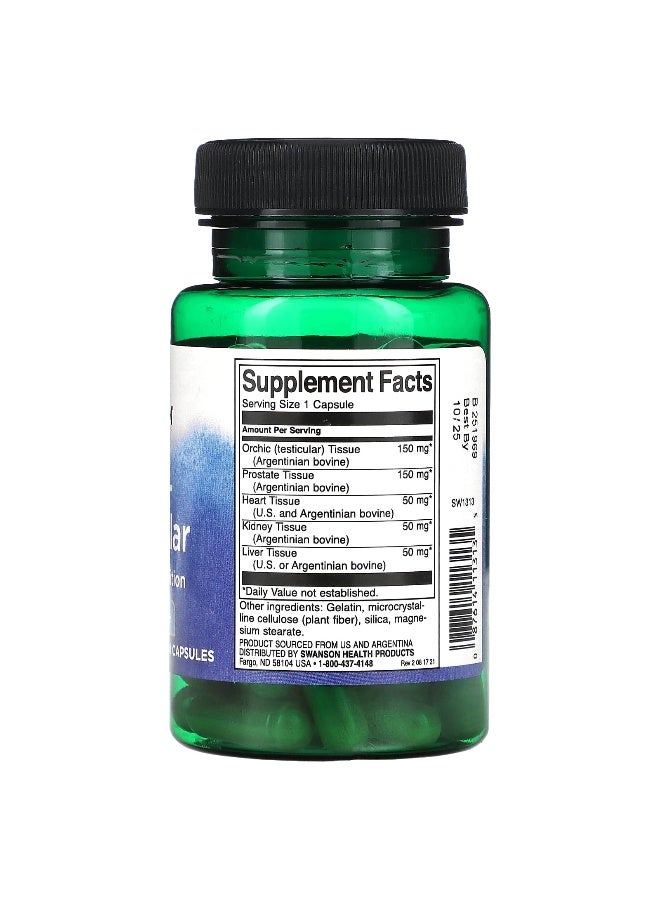 Swanson, Multi-Glandular, Men's Health, 60 Capsules (Packaging may vary) - Image 2