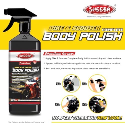 SHEEBA Bike Scooter Scooty Motor Cycle Complete Body Polish Shiner (750 ml) - Image 5