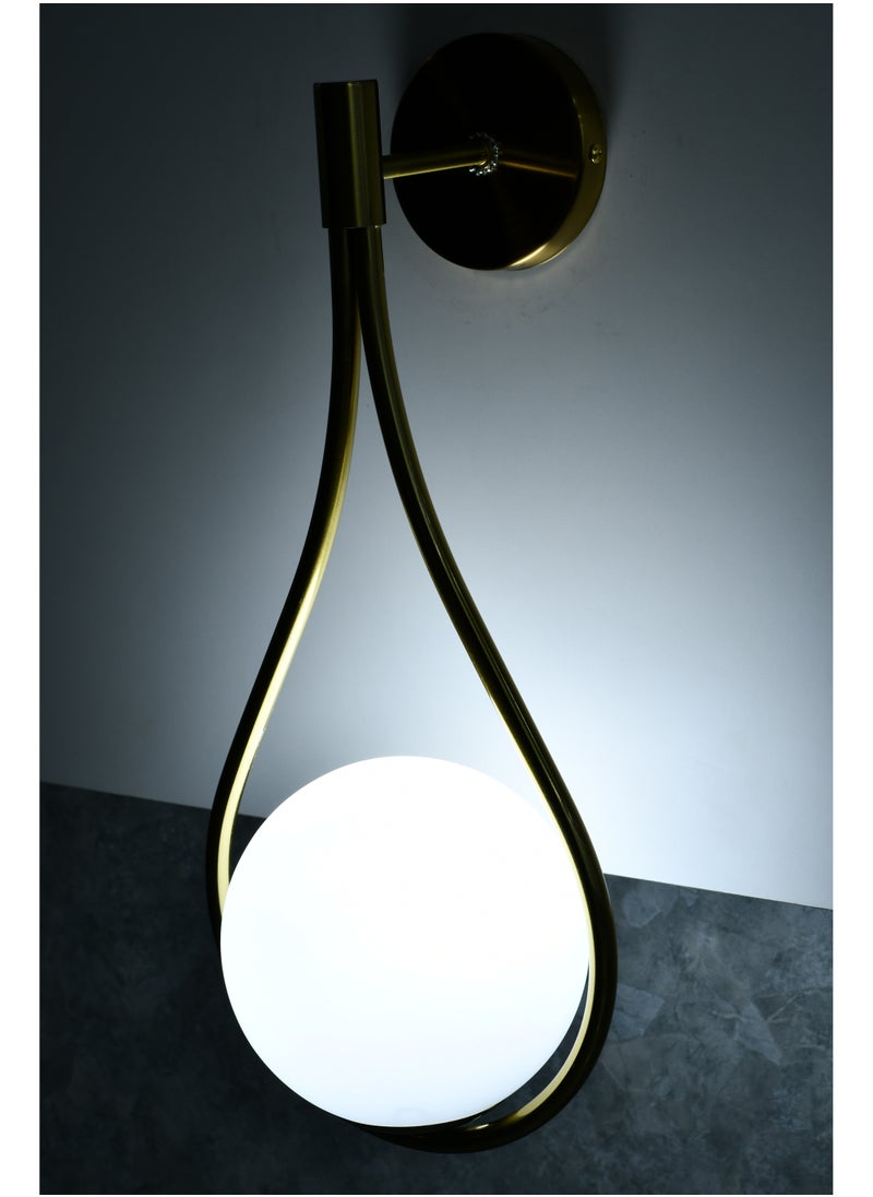هابي لايت مصباح جداري كروي LED بقاعدة ذهبية  - Image 3