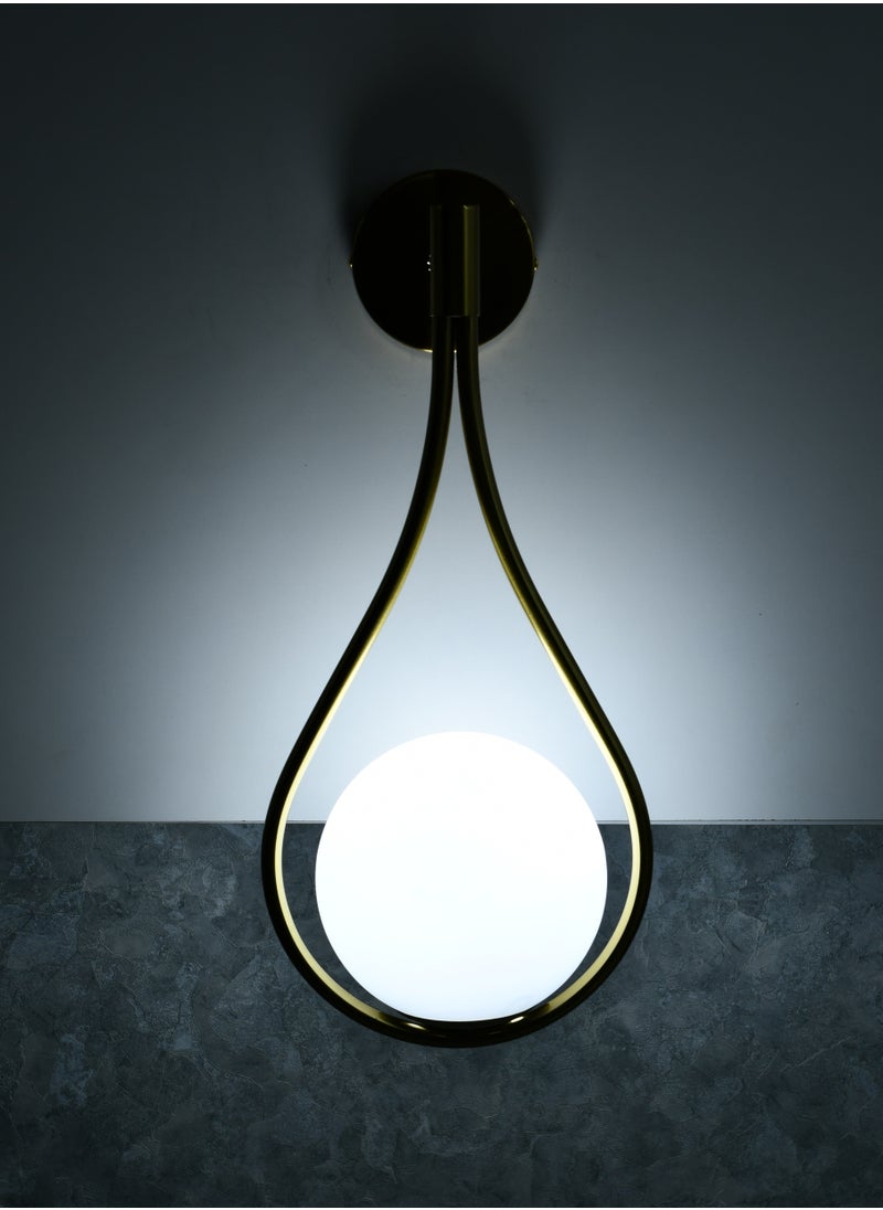 هابي لايت مصباح جداري كروي LED بقاعدة ذهبية  - Image 2
