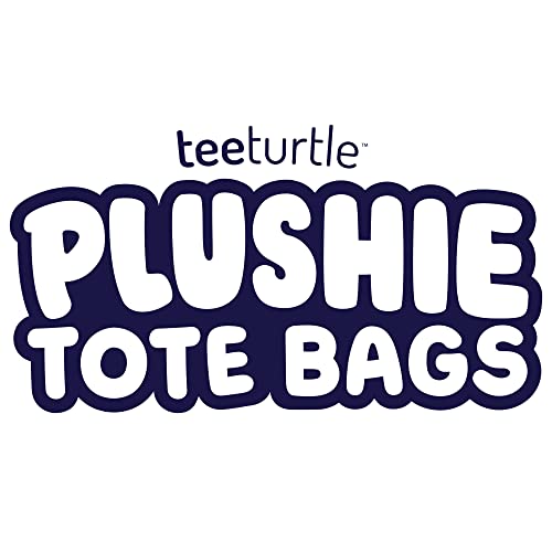 TeeTurtle - Plushie Tote Bag - Blue + Rainbow Axolotl - From the creators of the Original Reversible Octopus Plushie - Take Your Plush Pal Wherever You Go! - Image 5