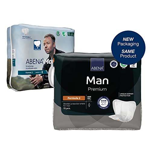Abena Man Premium Incontinence Guards, (Sizes 0 to 2) Formula 2, 15 Count - Image 2