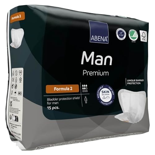 Abena Man Premium Incontinence Guards, (Sizes 0 to 2) Formula 2, 15 Count - Image 3