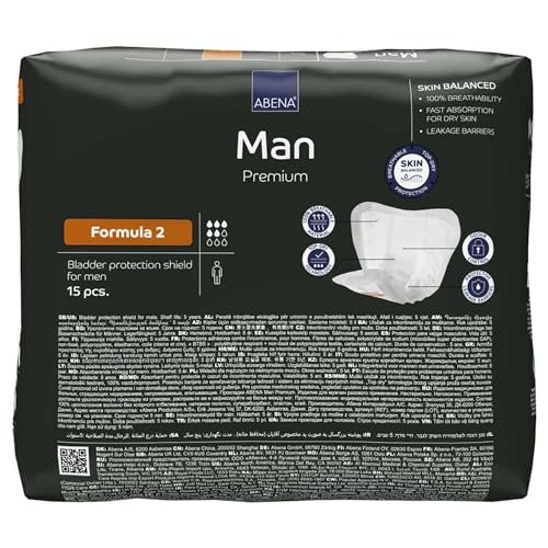 Abena Man Premium Incontinence Guards, (Sizes 0 to 2) Formula 2, 15 Count - Image 5