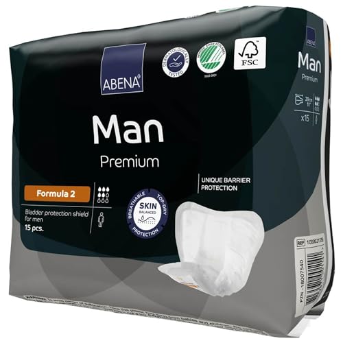 Abena Man Premium Incontinence Guards, (Sizes 0 to 2) Formula 2, 15 Count - Image 4