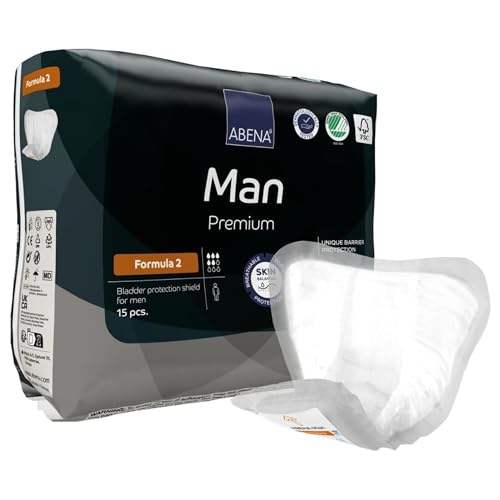 Abena Man Premium Incontinence Guards, (Sizes 0 to 2) Formula 2, 15 Count - Image 1